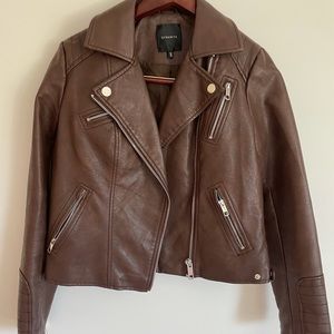 Large Dynamite Faux Leather Moro Jacket